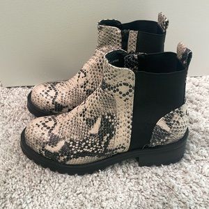 Black and White Boots